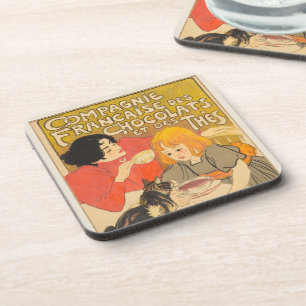 French Company of Chocolates and Teas, Art Nouveau Coaster