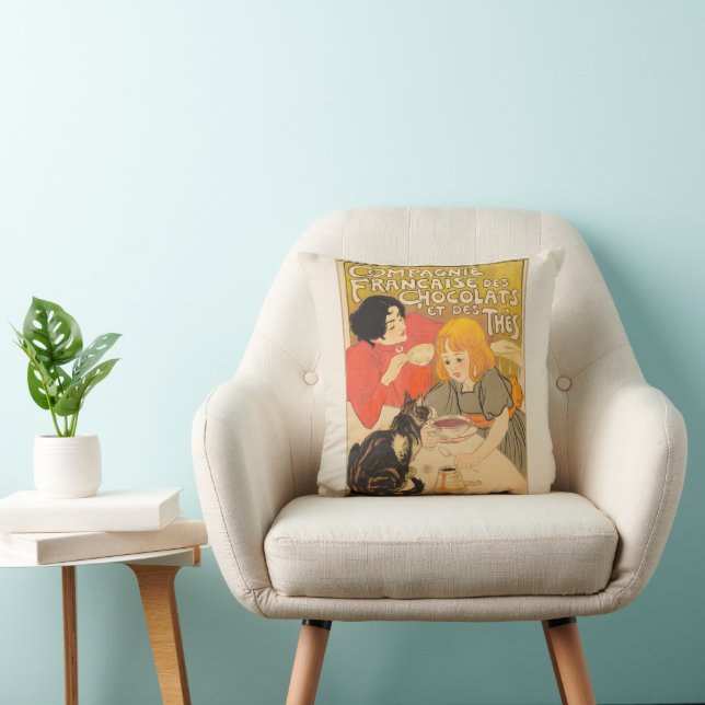 French Company of Chocolates and Teas, Art Nouveau Cushion (Chair)