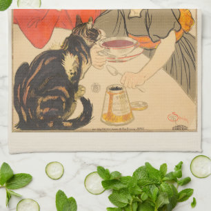 French Company of Chocolates and Teas, Art Nouveau Tea Towel