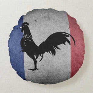 French coq round cushion