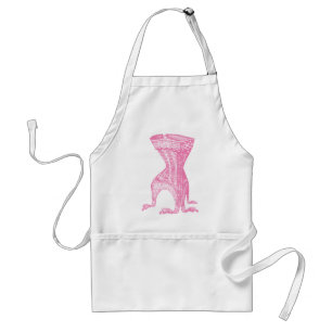 French Corset Pink Standard Apron