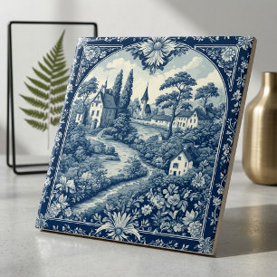 French Cottage Agrarian Lifestyle Country Panorama Ceramic Tile