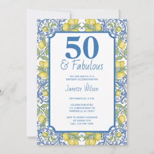 French Country 50 and Fabulous Invitation