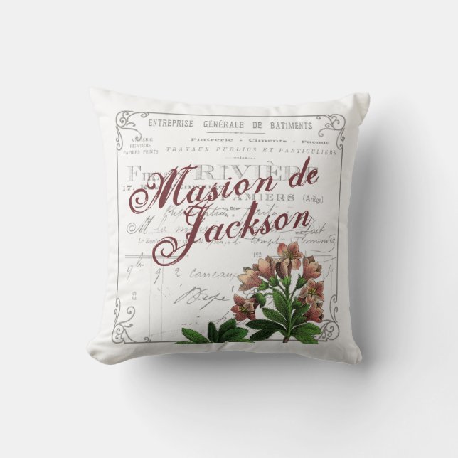 French Country Antique Farmhouse Cushion (Front)