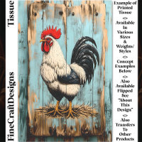 French Country Barnyard Rooster DB7L Decoupage