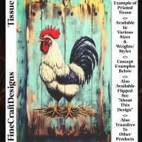 French Country Barnyard Rooster DB7LF Decoupage