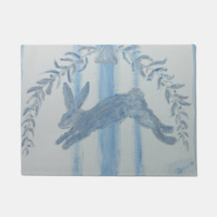 French Country Bunny Rabbit Doormat
