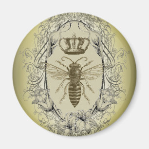 french country chic victorian crown queen bee magnet
