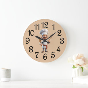 French Country Chief Acrylic Wall Clock