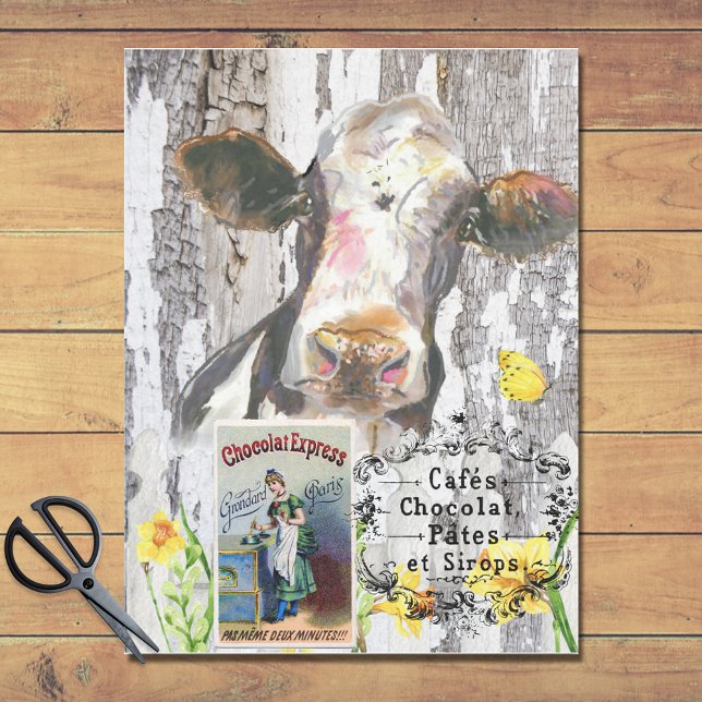 French Country Cow Farm Animal craft Tissue Paper (Creator Uploaded)