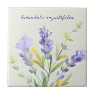 French Country Decor Lavender  Ceramic Tile