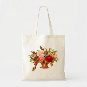 French Country Decor Vintage Roses Tote Bag