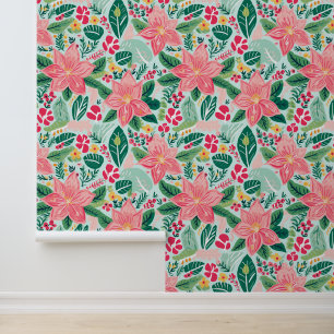 French country delicate flowers wallpaper 