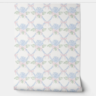 French country delicate flowers wallpaper