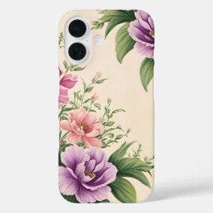 French Country Garden Lavender & Rose Blooms iPhone 16 Case