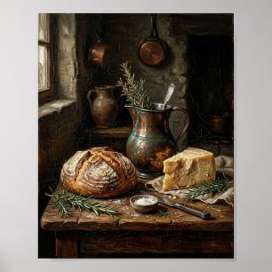 French Country Kitchen Painting II Poster