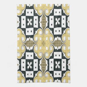 French Country Kitchen Towel-Yellow-Design 1 Tea Towel