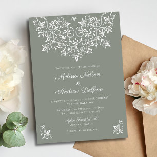 French Country Lace Invitations