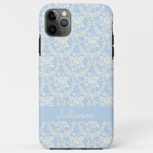 French Country Light Blue Floral Personalised Case-Mate iPhone Case