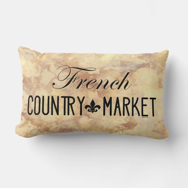 FRENCH COUNTRY MARKET LUMBAR CUSHION (Front)