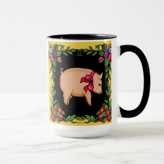 French Country Pig    mug