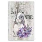 French Country Purple Floral Bunny