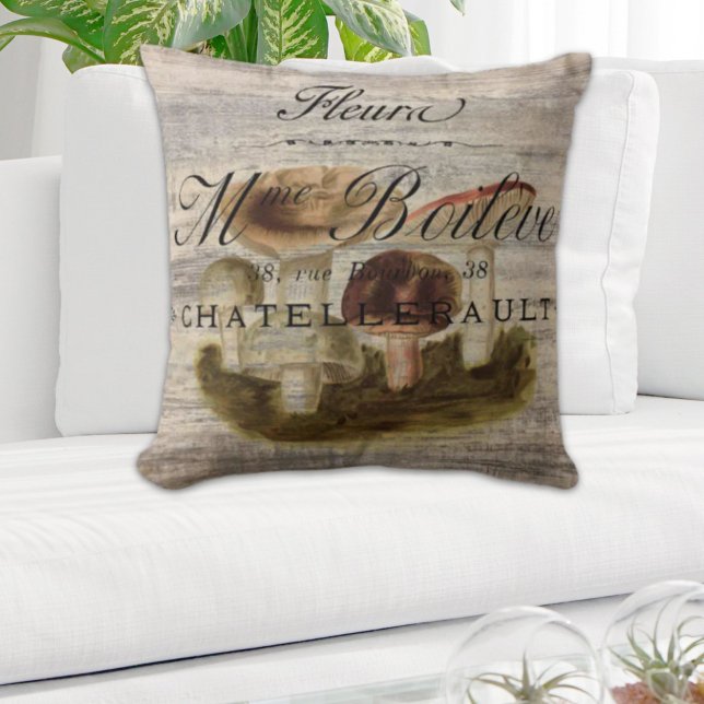french country rustic fairytale woodland mushroom cushion (french country rustic fairytale woodland mushroom throw pillow)