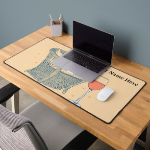 French Country Vineyard Aesthetic Desk Mat
