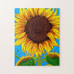 French Countryside Sunflower Jigsaw Puzzle