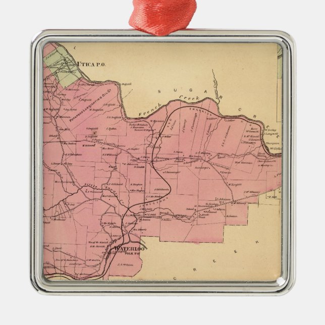 French Creek Township Metal Tree Decoration (Front)