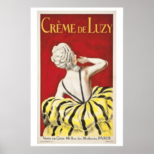 French Creme De Luzy Vintage Advertising Poster by