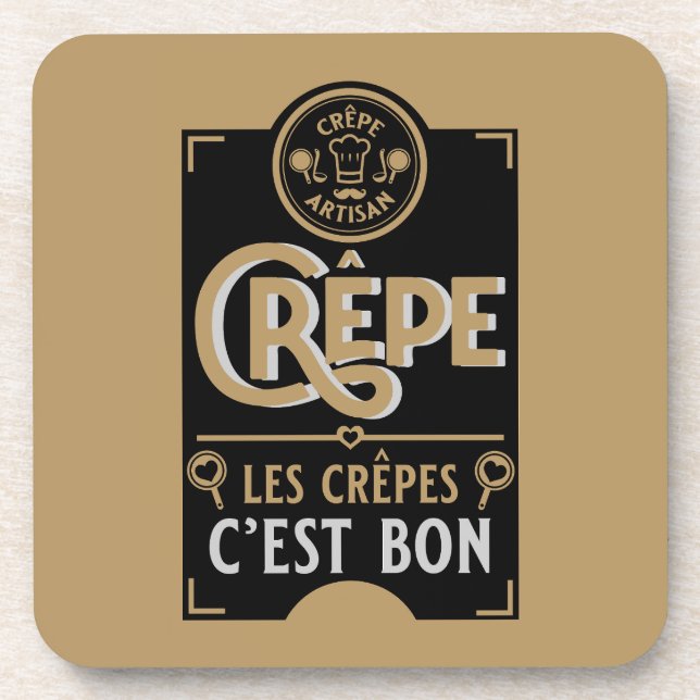 French Crepes Coaster (Front)