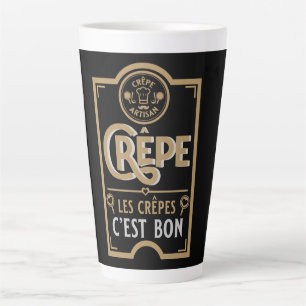 French Crepes Latte Mug