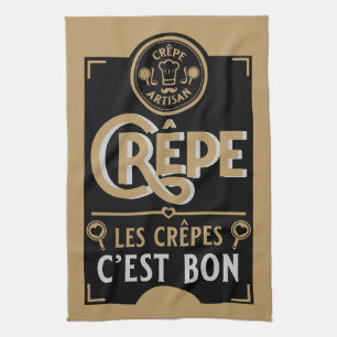 French Crepes Tea Towel