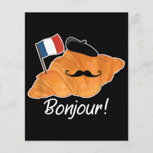 French Croissant Lover France Flag Francophile