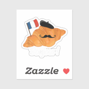 French Croissant Lover France Flag Francophile