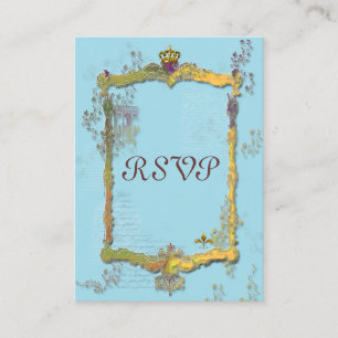 French Crown L'Arc de Triomphe RSVP Card