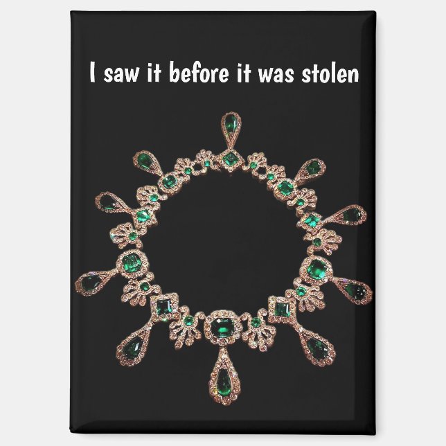 French Crowned Jewels Before Theft Magnet (Front)