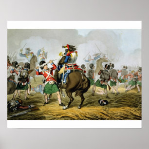 French Cuirassiers at the Battle of Waterloo, Char Poster