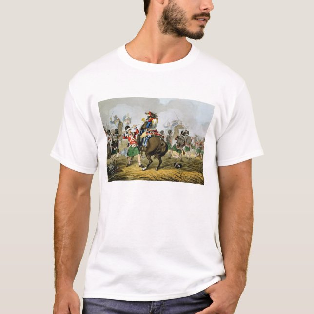 French Cuirassiers at the Battle of Waterloo, Char T-Shirt (Front)