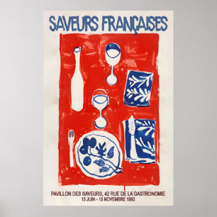 French Cuisine Art Print Modern Kitchen Bistro