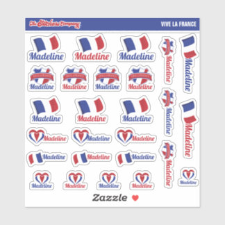 French Custom Name Labels | France