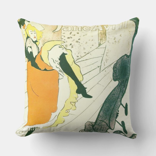 French Dance Poster 1893 Cushion (Front)