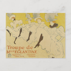 French Dancers Vintage Postcard