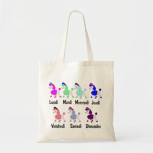 French Days of the Week Tote Bag