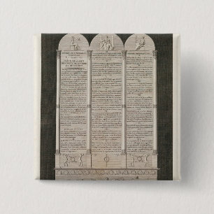 French Declaration of the Rights of Man 15 Cm Square Badge