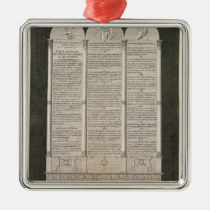 French Declaration of the Rights of Man Metal Tree Decoration