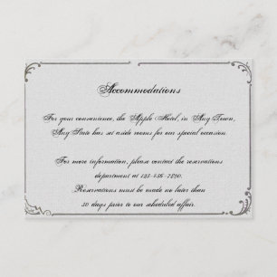 French Deco Frame Posh Wedding Insert