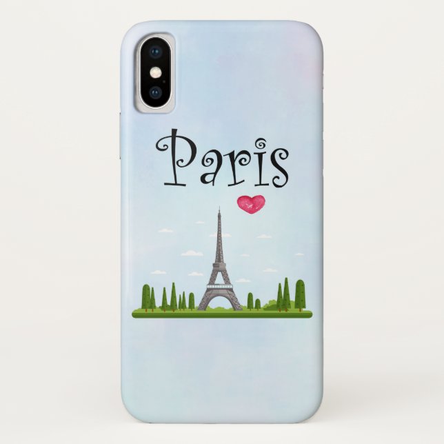 French Design - Eiffel Tower in Paris Case-Mate iPhone Case (Back)