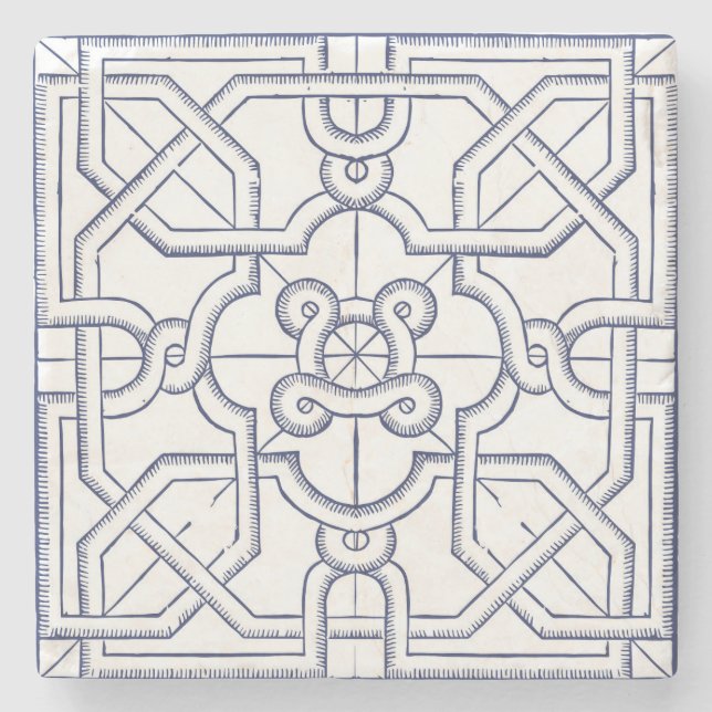 French Design Stone Coaster (Front)